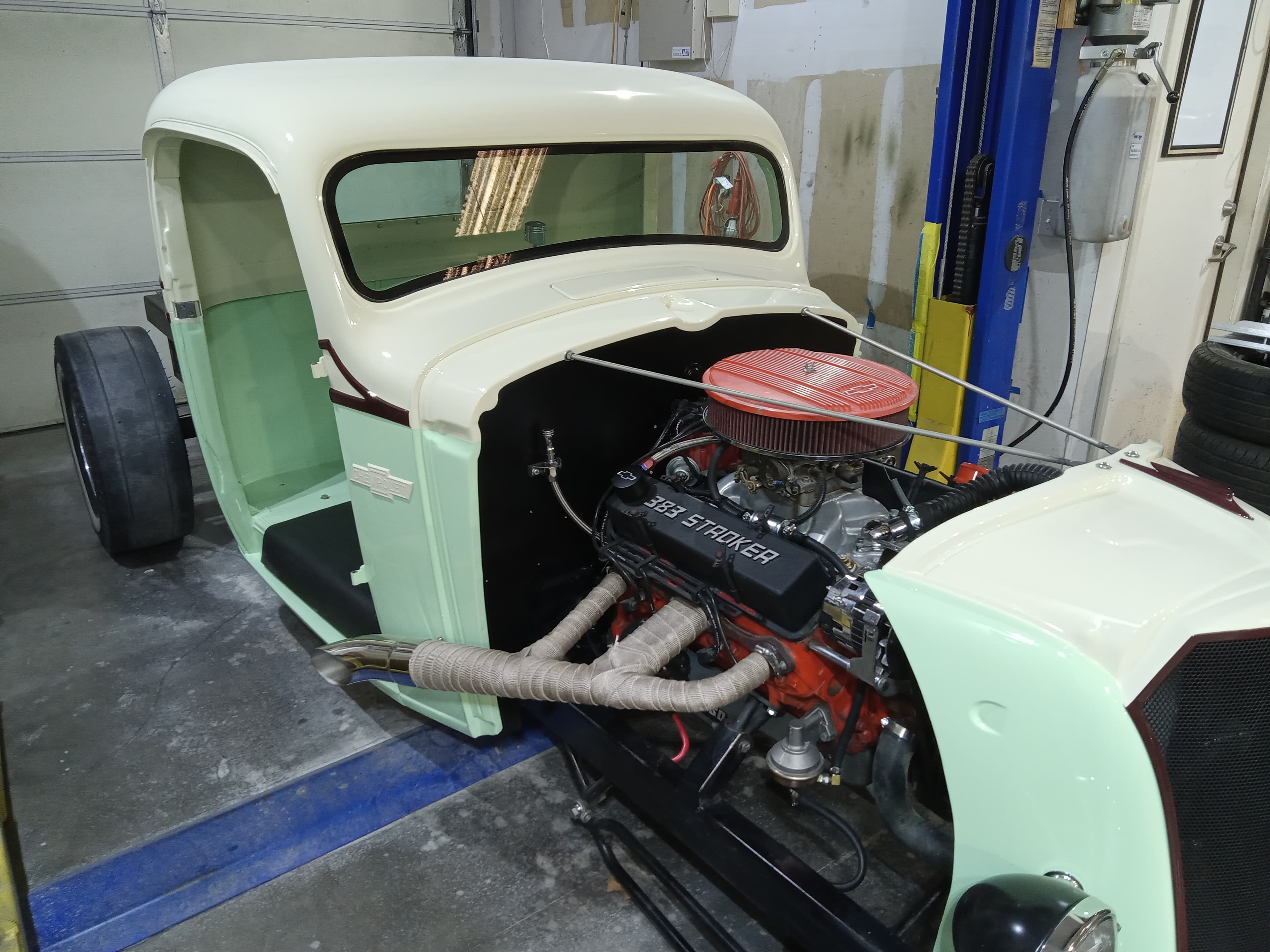 Classic car restoration project at Exclusively Classics in Cedar Park, Texas