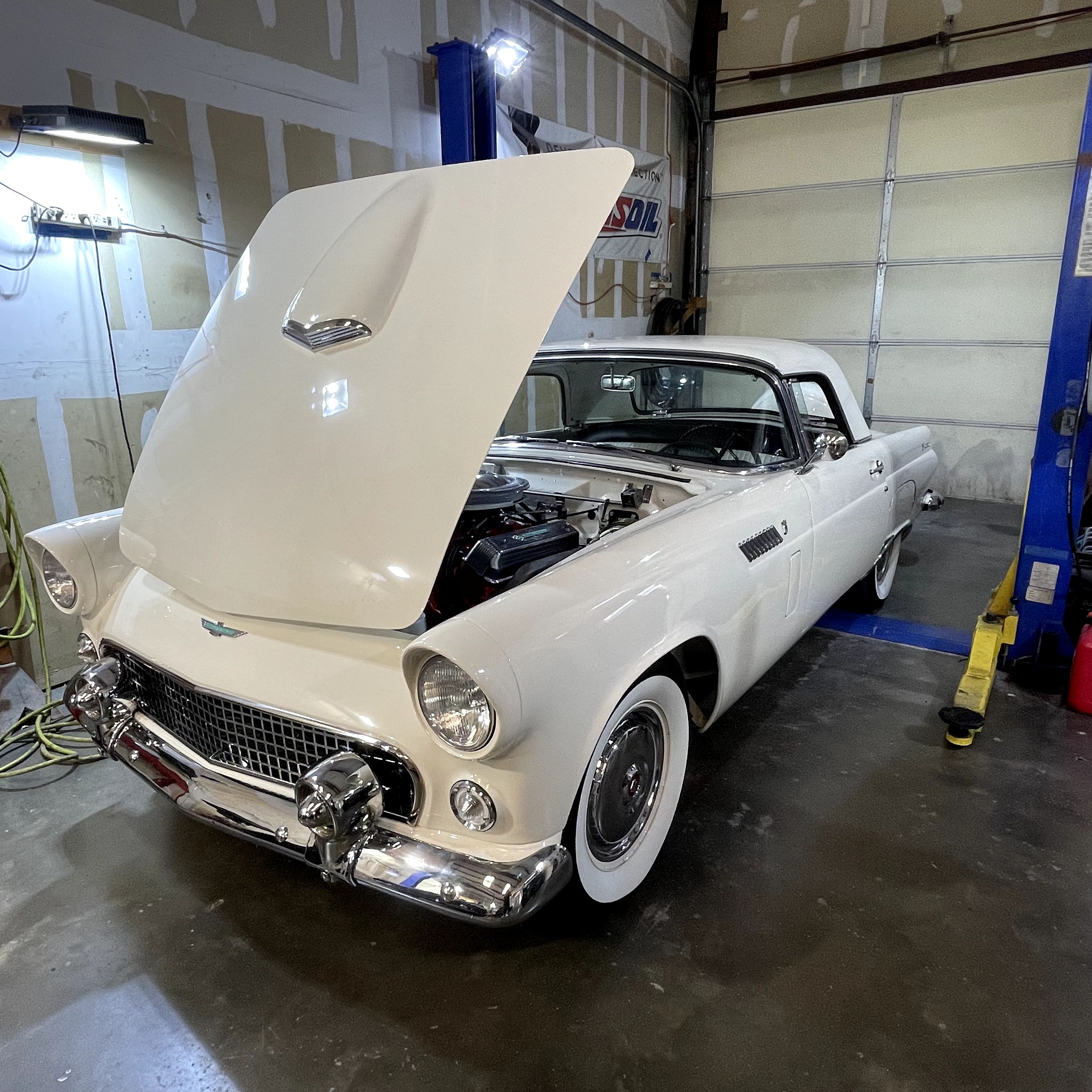 Classic car restoration project photo