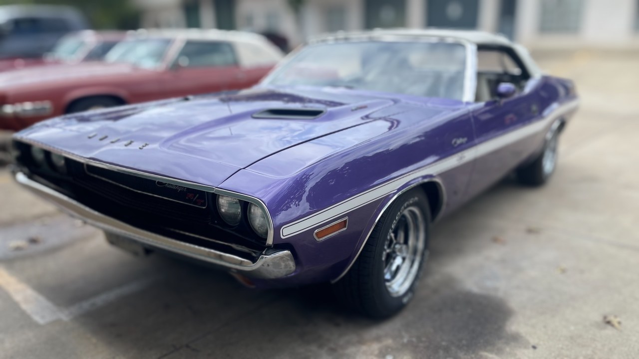 Classic car restoration project photo