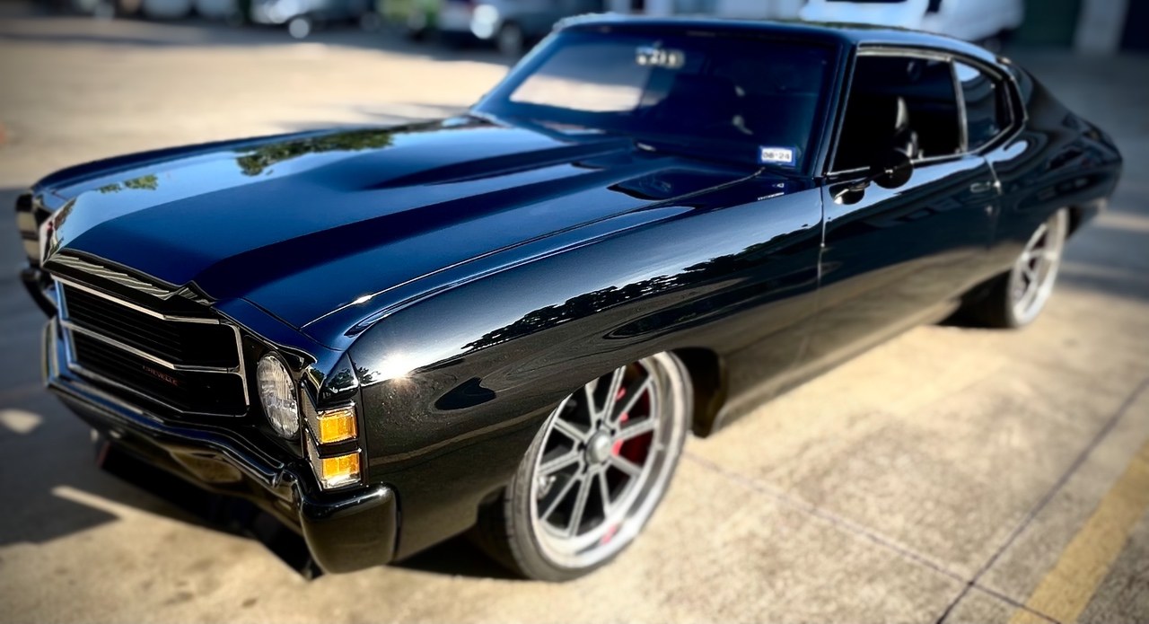 Classic car restoration project photo